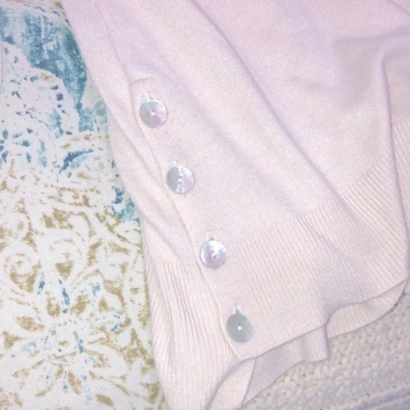 Joan Vass beige knit sweater size large - Picture 6 of 8